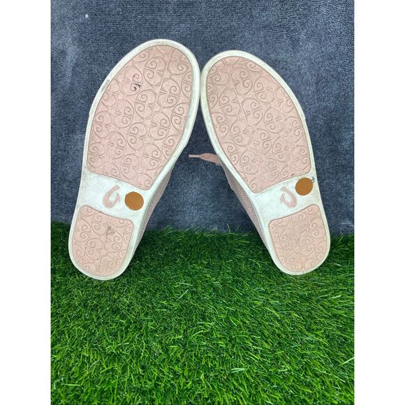 OluKai Women’s Casual Sneakers Pink Mesh Suede Lace-Up Shoes Size US 8 - Picture 7 of 8